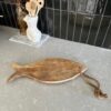 Houten borrelplank vis