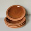 Terracotta Bord half geglazuurd 17cm