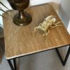 Bijzettafel Travertin Marmer Metaal