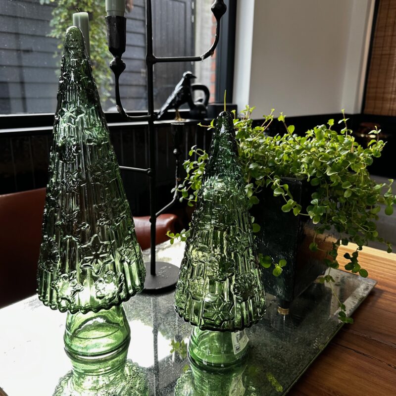 Glazen Kerstboom Recycled Groen Glas