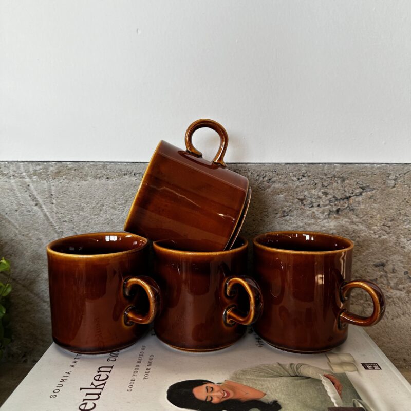 Vintage Bruine Koffiemok Colditz