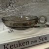 Vintage Schaaltje Rookglas met Oor