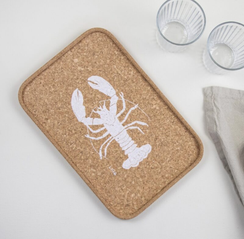 Dienblad Wandbord Kurk Lobster Kreeft