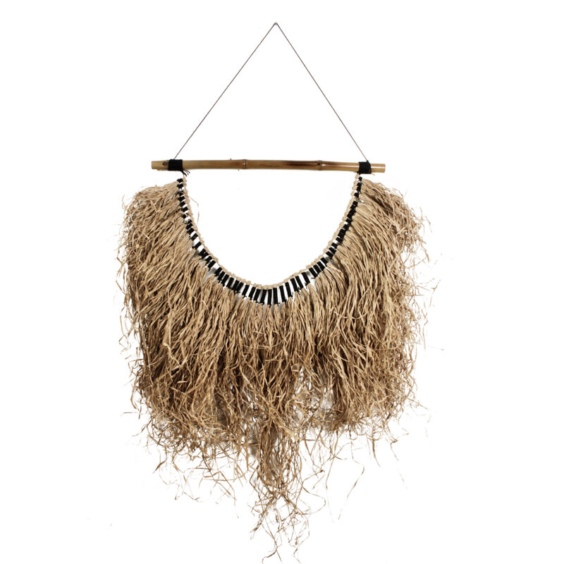 Wandhanger Raffia Bamboe 75x160cm