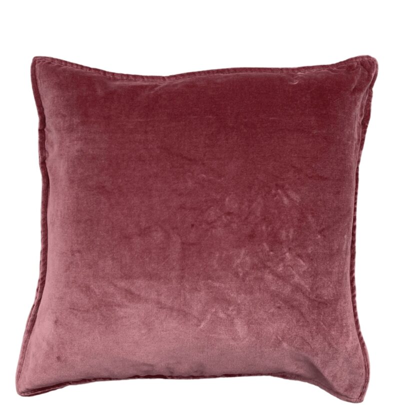 Velvet Kussen Oud Roze 50x50cm