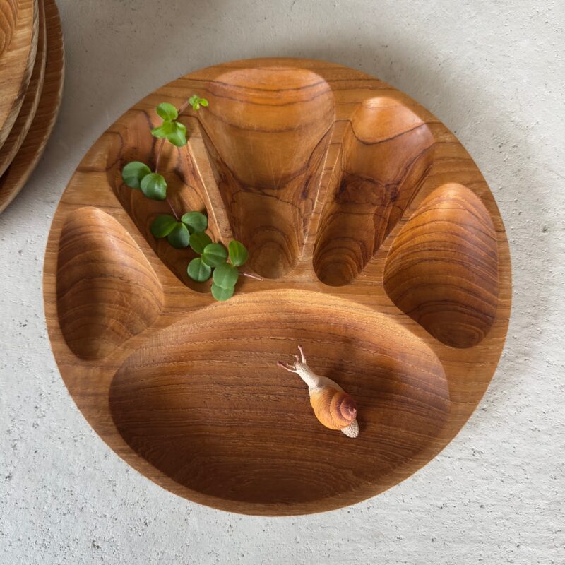 Vintage Fonduebord Teakhout