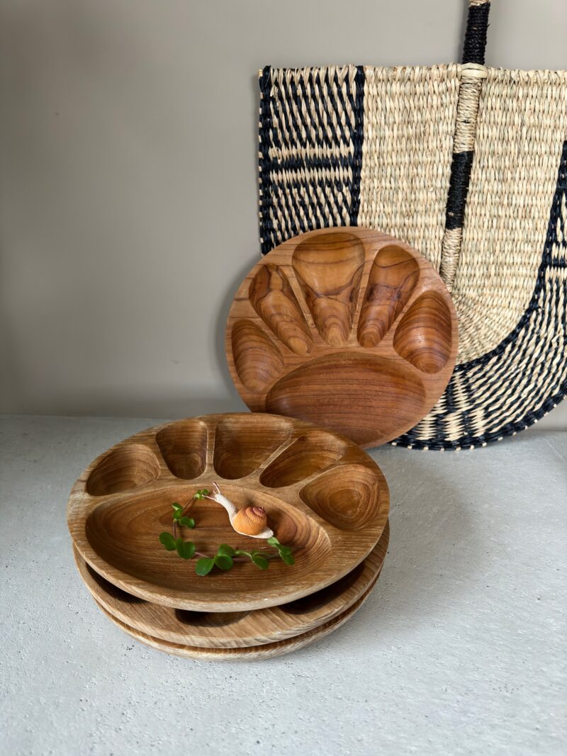 Vintage Fonduebord Teakhout