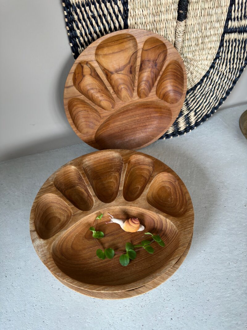 Vintage Fonduebord Teakhout