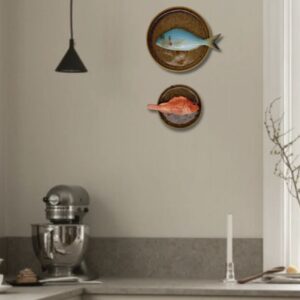 1250 Rond Visbord Scorfano donker bruin bordje 12cm