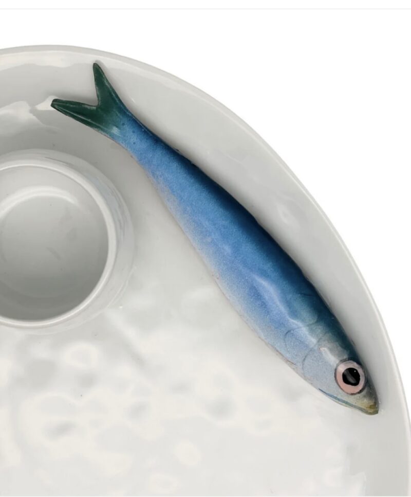 1327 Borrelbord Sardine met Dipbakje 28x24cm