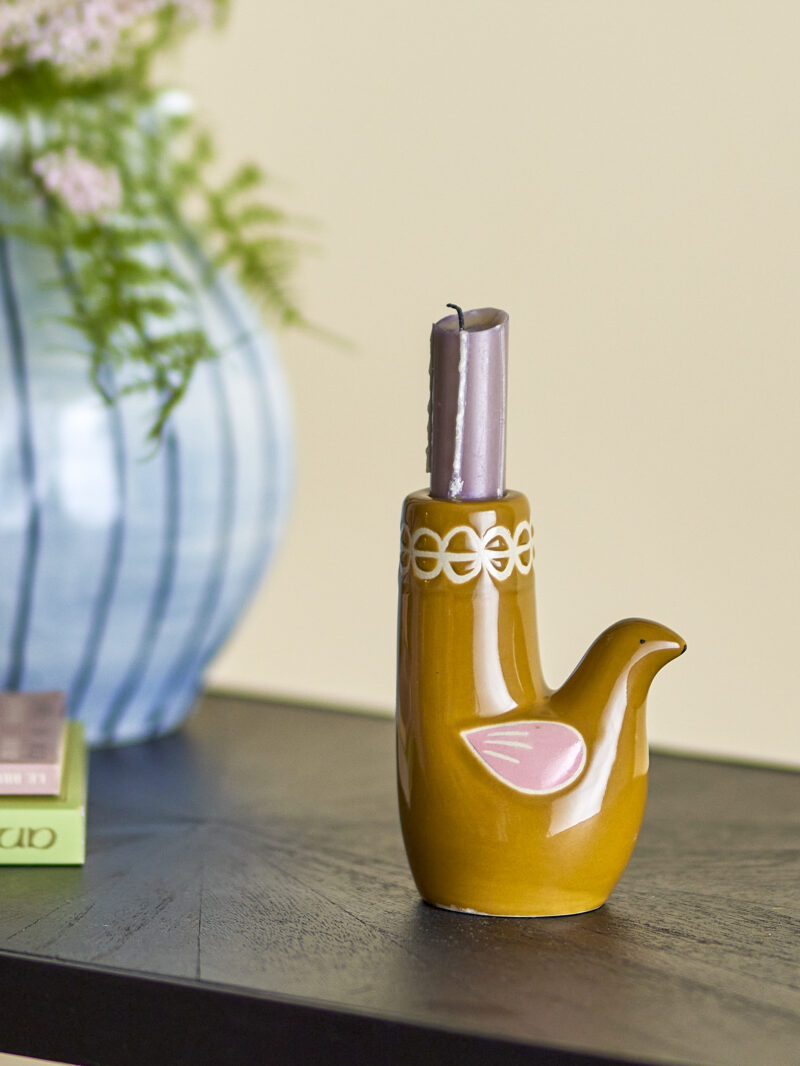 Trudy Kaarsenstandaard Vogel 12cm