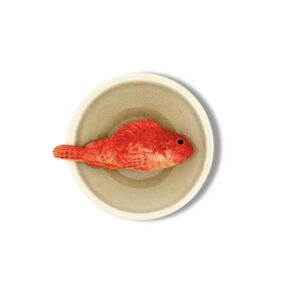 1288 Rond Visbord Scorfano zand kleur lichte rand 15cm
