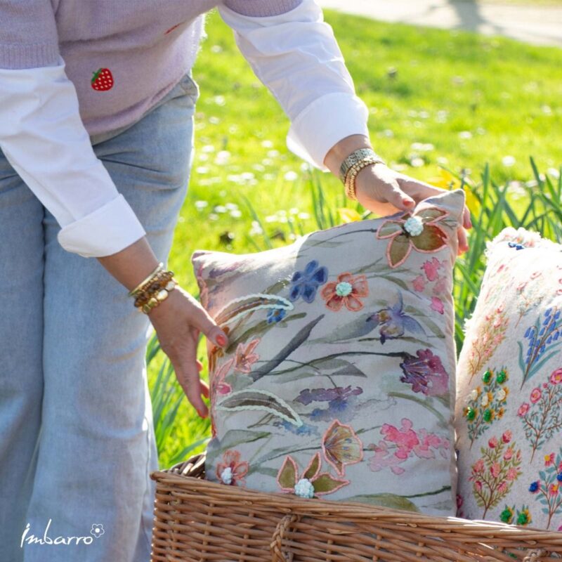 Gebloemd Kussen Evaline 40x60cm