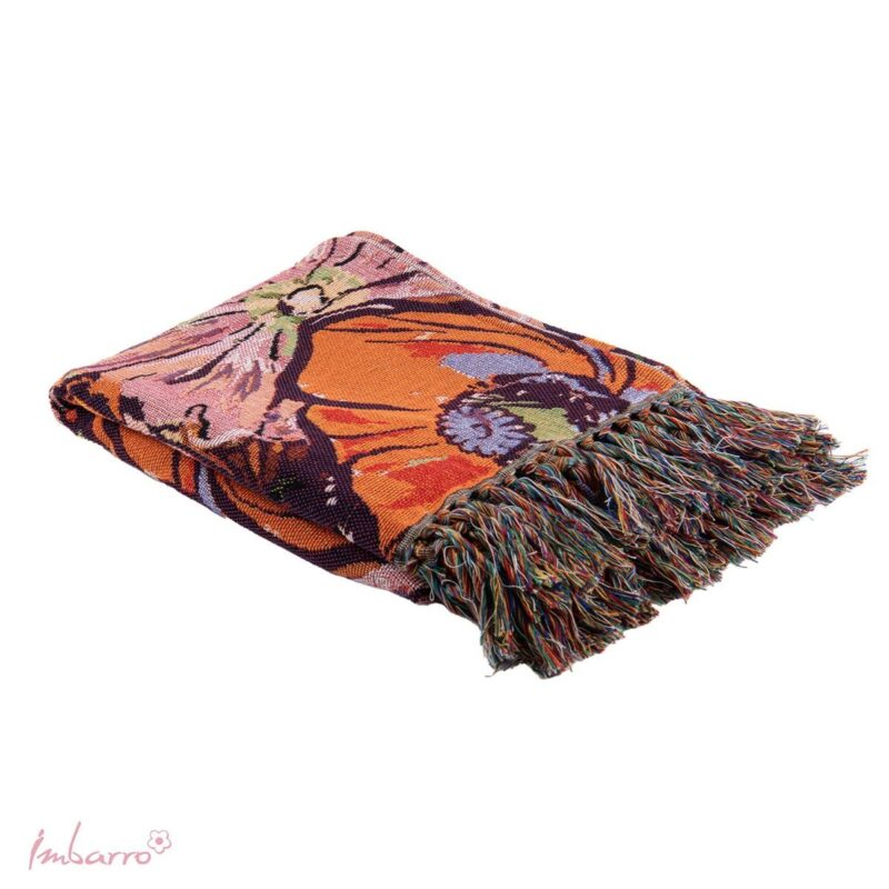 Gebloemd Plaid Peony 130x170cm