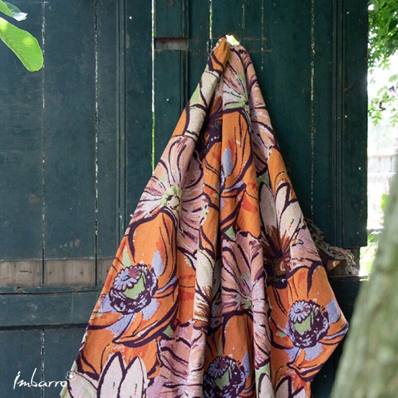 Gebloemd Plaid Peony 130x170cm