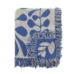 Plaid Blauw Recycled Katoen 160x130cm