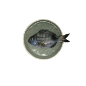 1359 Rond Visbord Sarago Piccolo Mint Groen Bordje 12cm