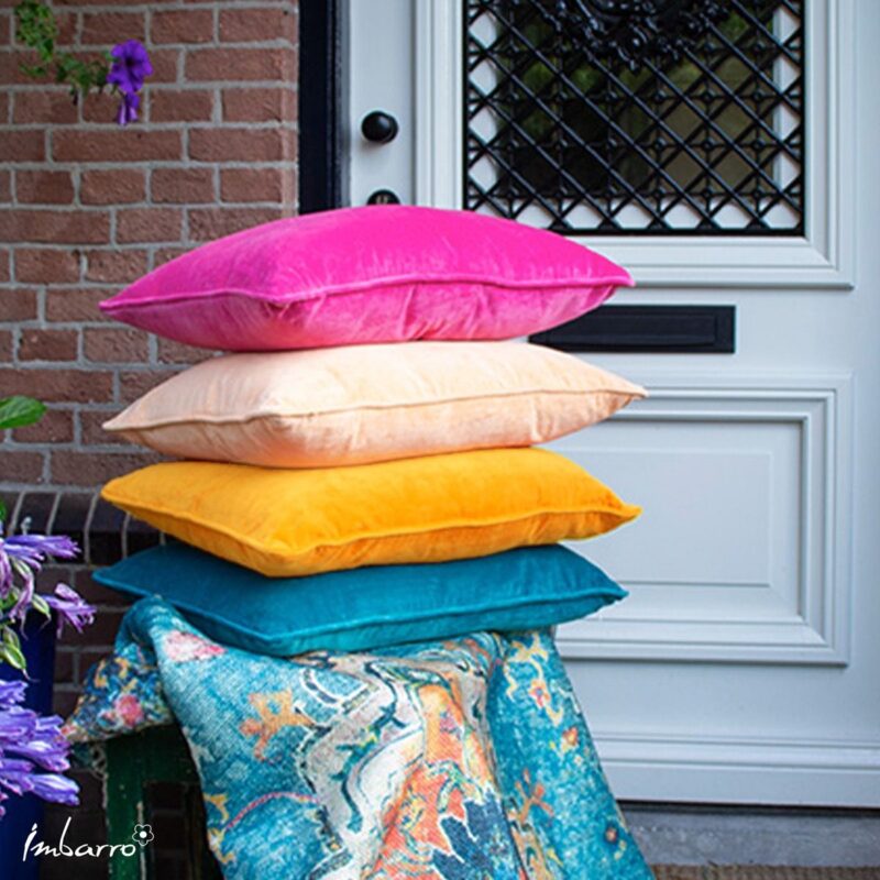Geel Velvet Kussen Lala 40x60cm