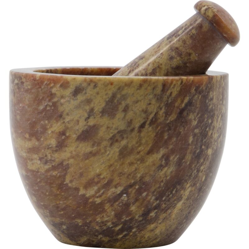 Vijzel met Stamper Speksteen 10cm