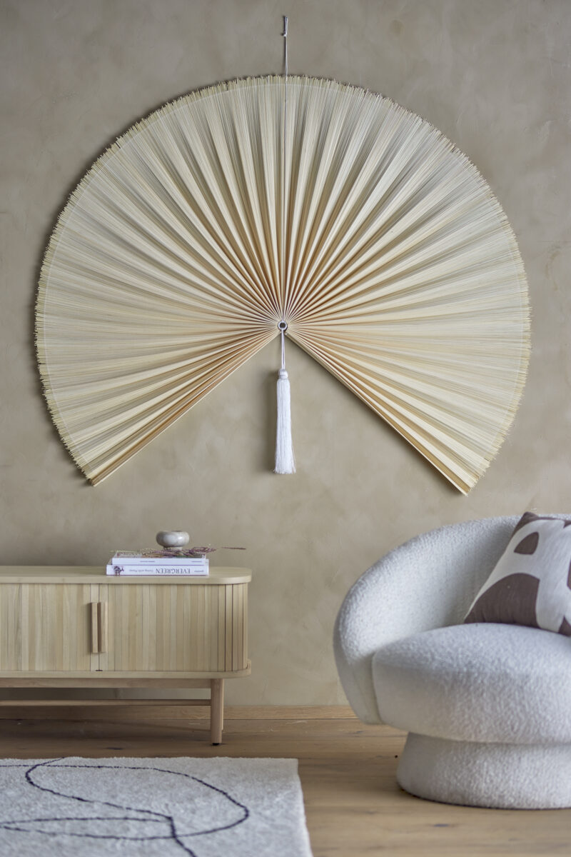 XXL Bamboe Wandhanger Waaier 150cm