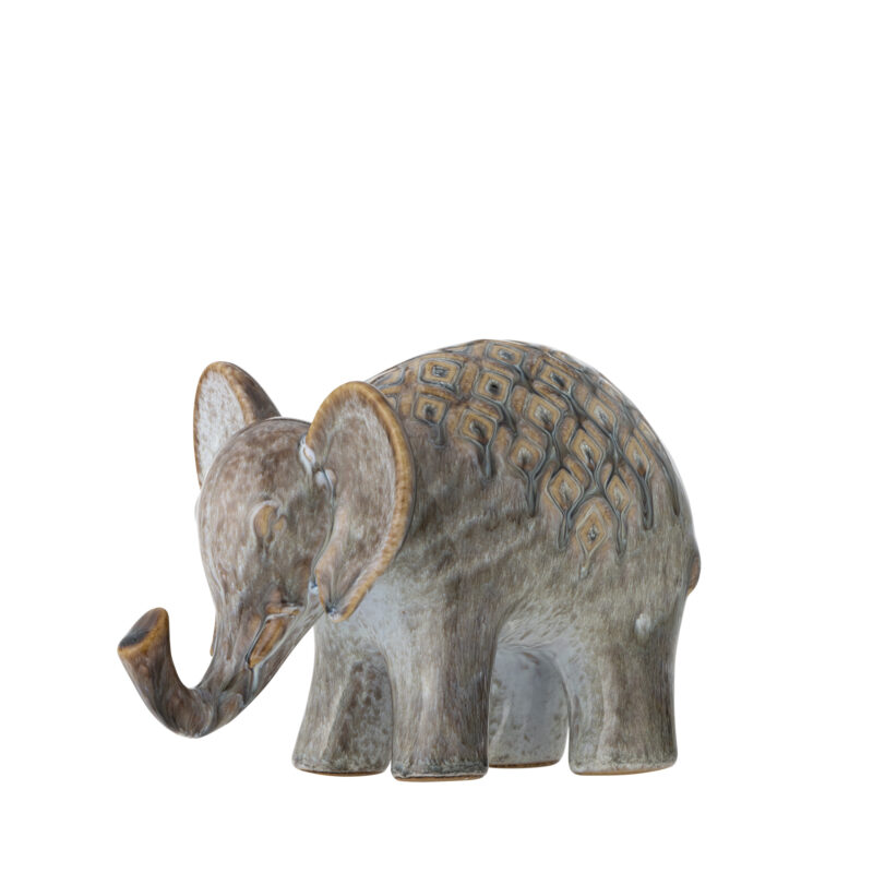 Longuro Olifant Bruin Keramiek 20cm