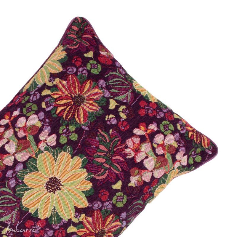 Gebloemd Kussen Violet 40x60cm