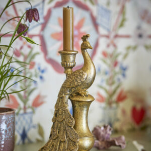 Gouden Pauw Kandelaar 28cm