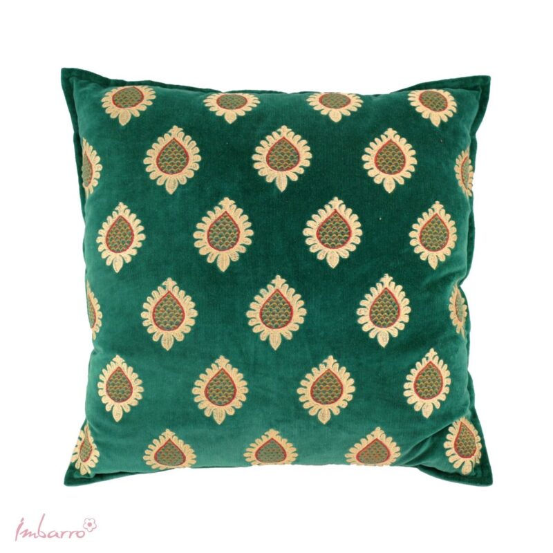 Groen Velvet Kussen Liva 50x50cm