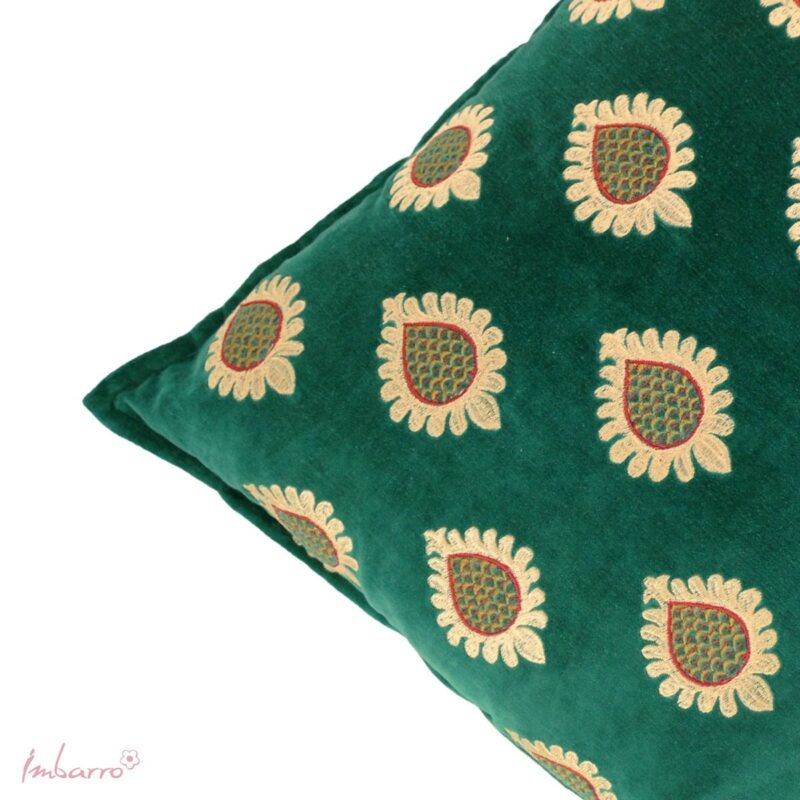 Groen Velvet Kussen Liva 50x50cm
