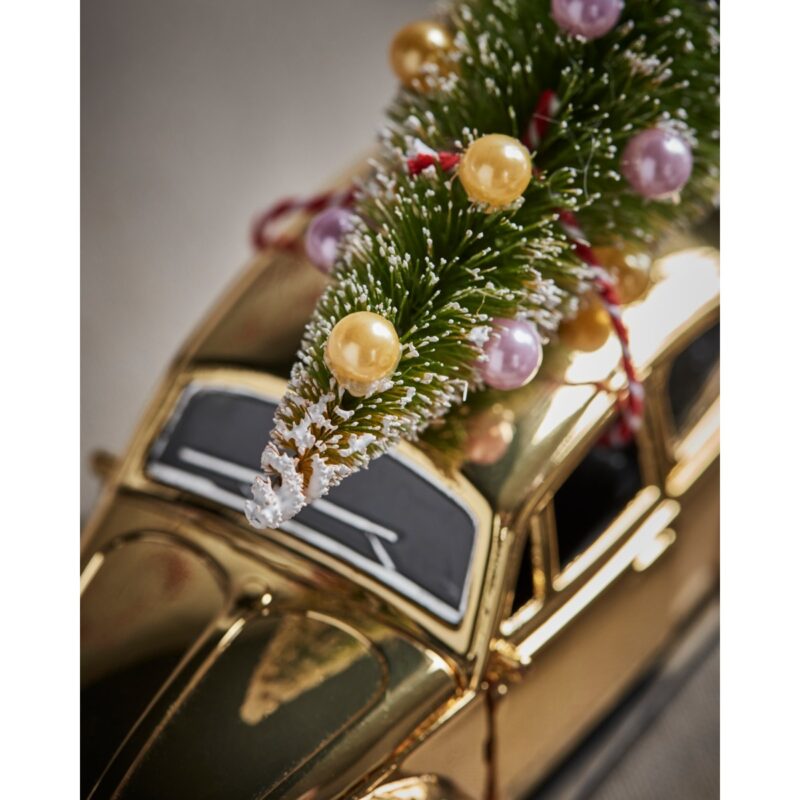 Gouden Kever met Kerstboom 12,5cm