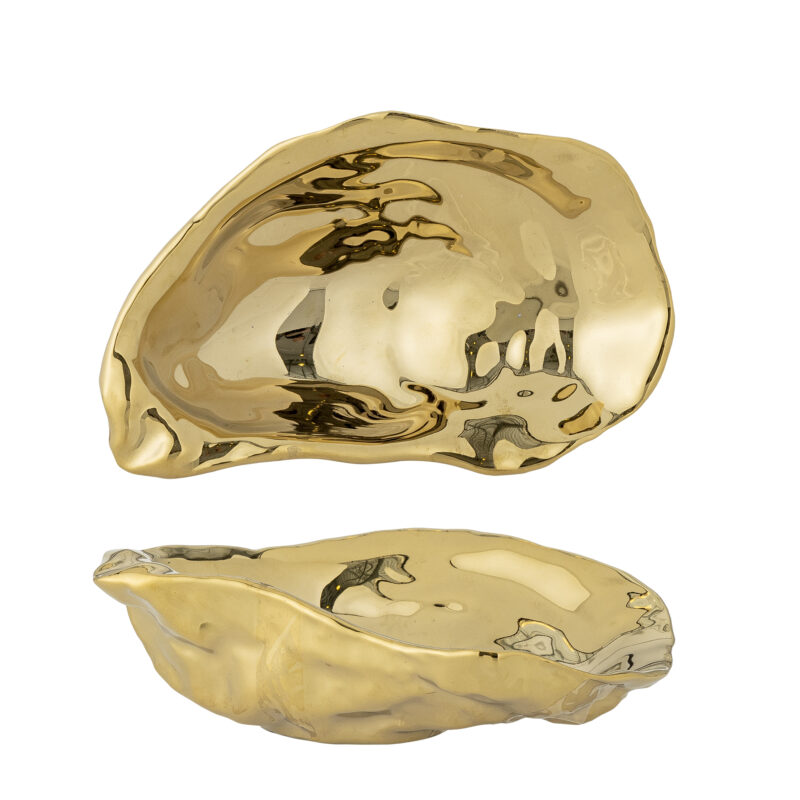 Oesterschaaltje Goud Keramiek 12,5cm