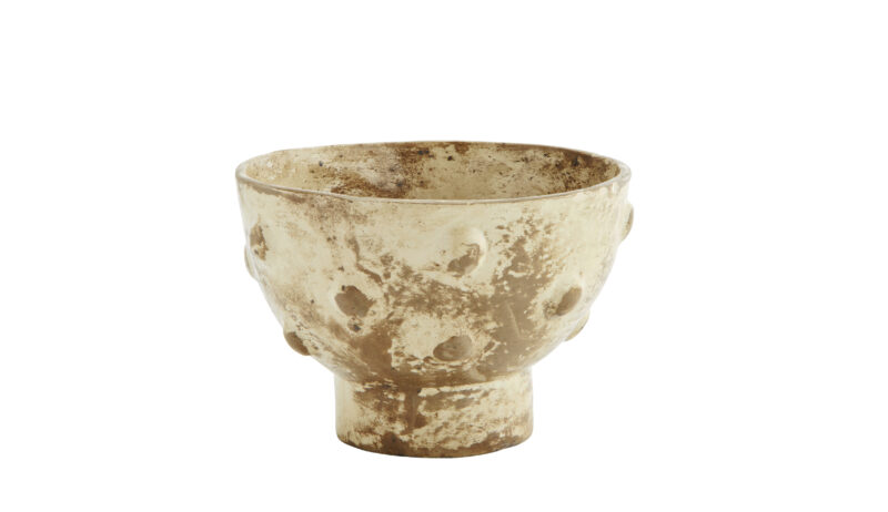 Schaal Papier Mache Kalk 25cm