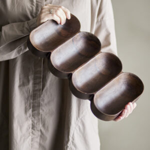 Mangohouten serveerschaal 33 cm