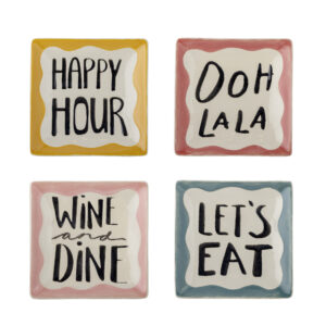 Keramieken Schaaltje Wandbordje 13x13cm