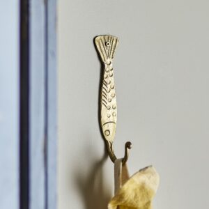 Messing Ophanghaak Vis 16cm