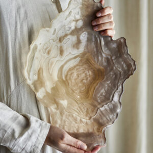 Organische Glazen Schaal 38cm