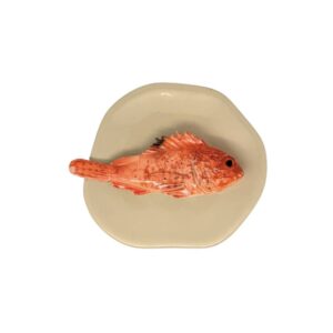 1536 Visbord Scorfano Organisch Beige Bord 13x14cm