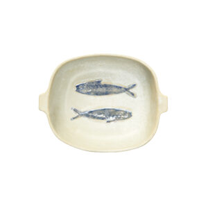 Ovenschaal Blauwe Vissen 22cm