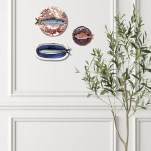 1468 Visbord Alaccia Haring Blauw 26x25cm