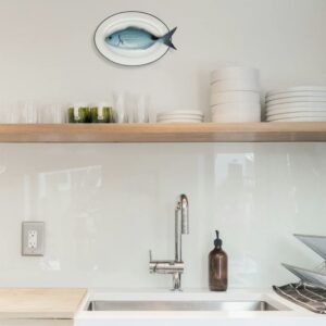 1595 Visbord Occhiata Ovaal Bord 24x17cm